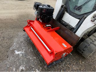 Skid steer flail mower bobcat flail mower self powered unit gasoline 15HP