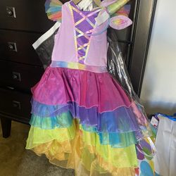 Girls Unicorn Costume Dress 4-6x