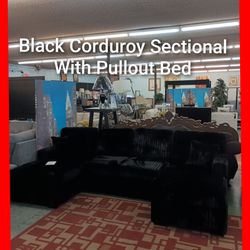 🤓 Two Chaise Sectional with Pullout Bed