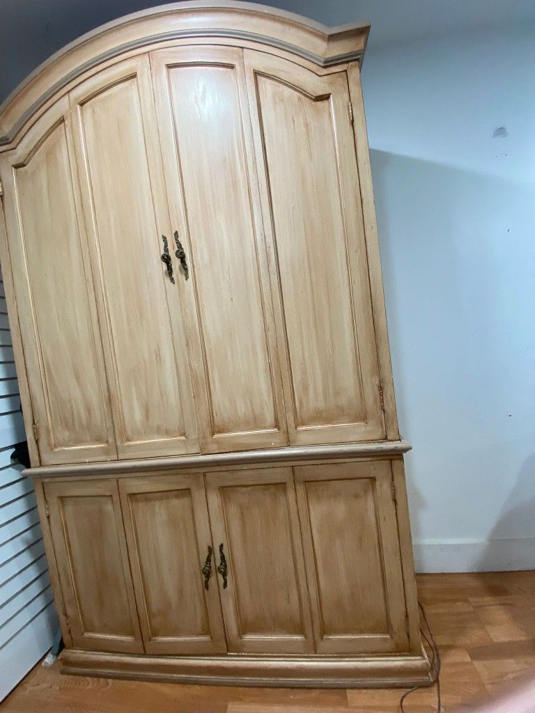 Armoire Wood Cabinet/Bar