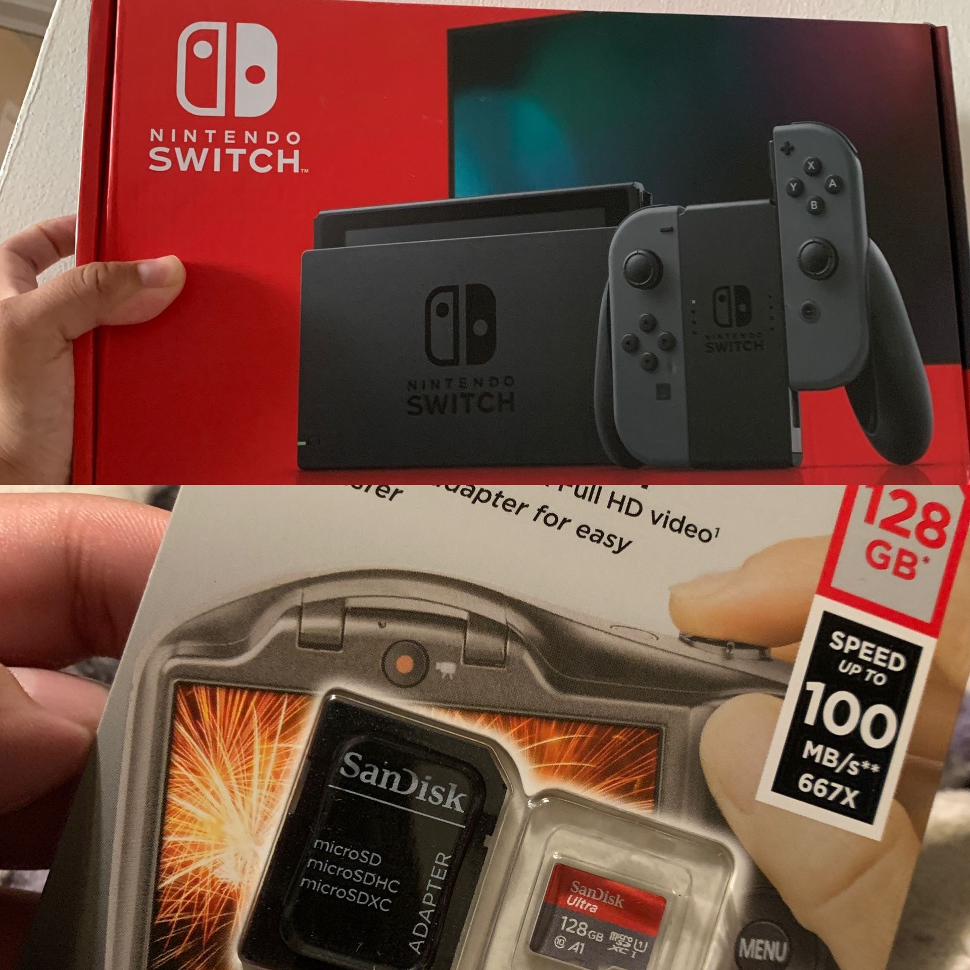 160 GB Gray Nintendo Switch Bundle