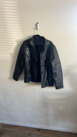 Men’s Leather Jacket By Guess