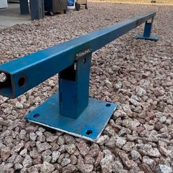 Blue 90 inch Rail for skating