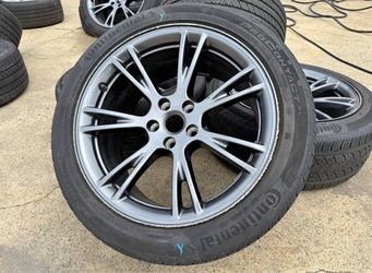 FREE DELIVER OEM 2025 Tesla Model Y Wheel Gemini Charcoal Rim CONTINENTAL TIRE 50% 255/45r19