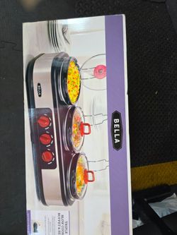 Triple slow cooker buffet