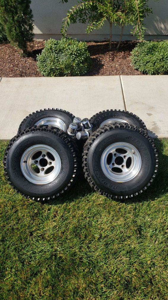 Set of 4 ITP golf cart wheels (used) 22x9 180 for Sale in La Verne, CA