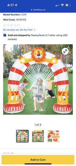 Lion Inflatable Sprinkler