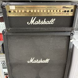 Marshall MG100HDFX guitar amp head and acabinet