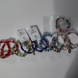 10 Eye Bracelets Brand New All For $22