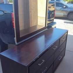 Ashley Furniture Dresser with Mirror and Nightstand