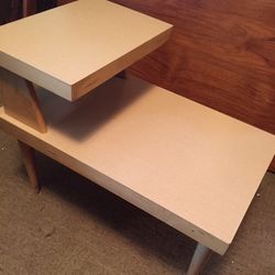 Vintage Step Up Blonde Table