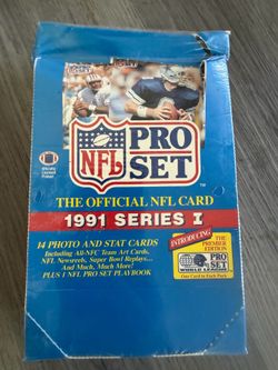 1991 PRO SET FOOTBALL SERIES I WAX BOX