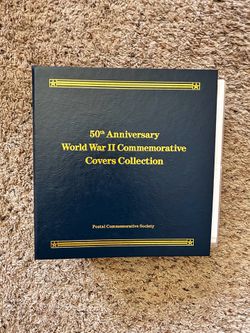 Vintage WWII 50th Anniversary Commemorative Covers Stamps Collection Postal Society