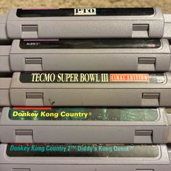 SNES Games $25 each