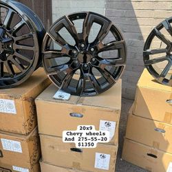 20x9 Chevy Wheels and 275 55 20 