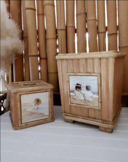 Bamboo Tile Bath Set