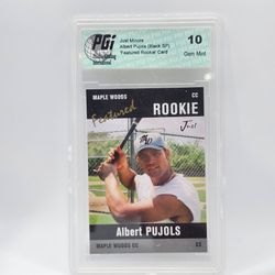 ​2000 Just Minors Albert Pujols Black SP Rookie RC #33 PGI 10 GEM MINT Card