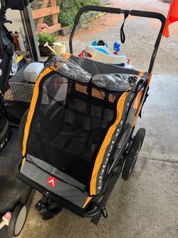 Allen Sports Deluxe 2-Child Bicycle Trailer & Stroller