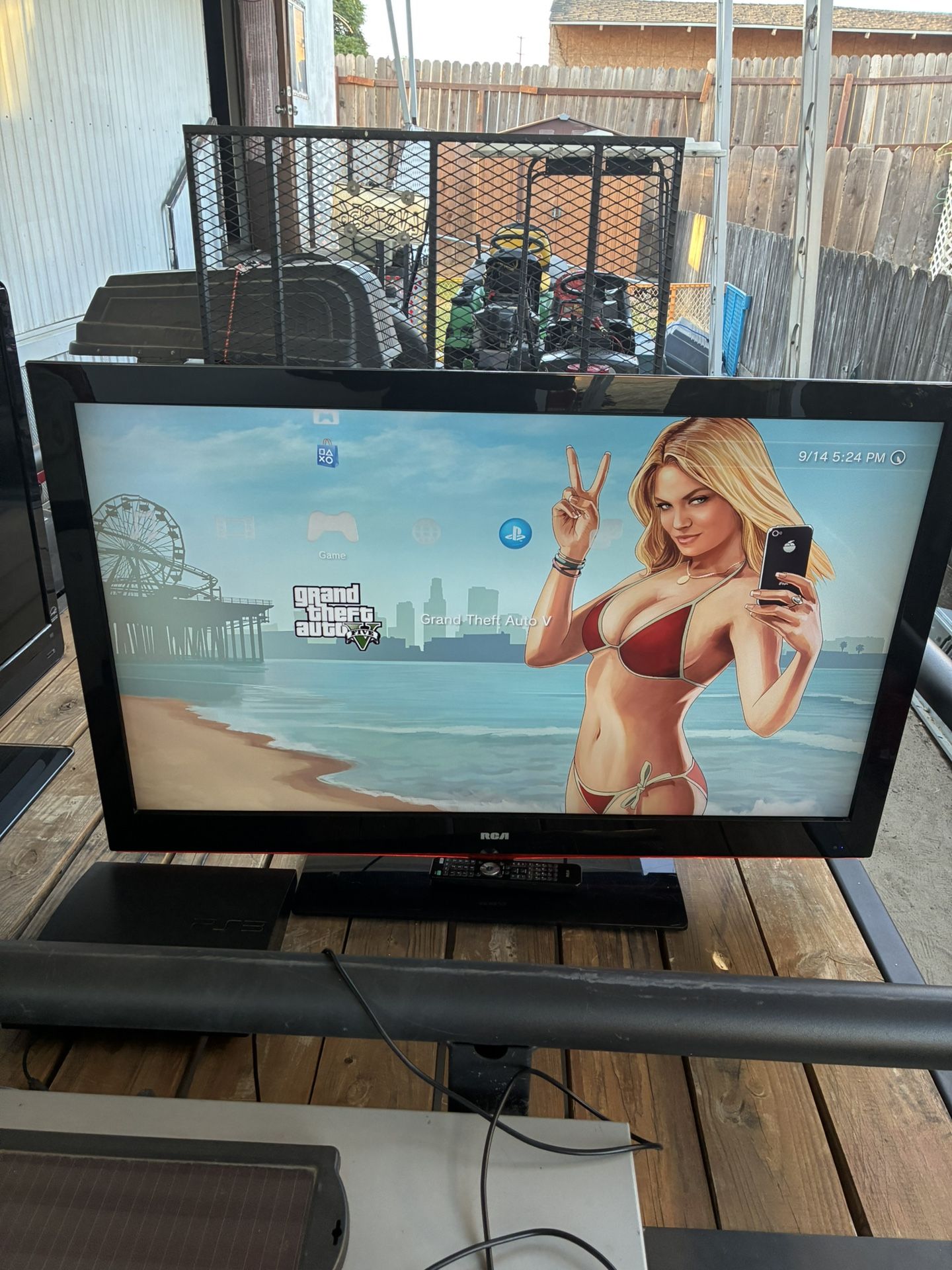 TV “46 with remote works great. 4K
