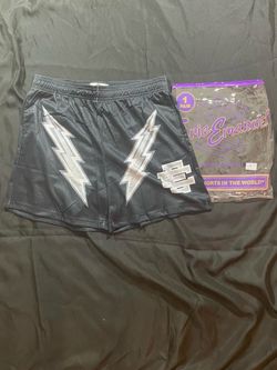 Black lightning bolt EE Shorts