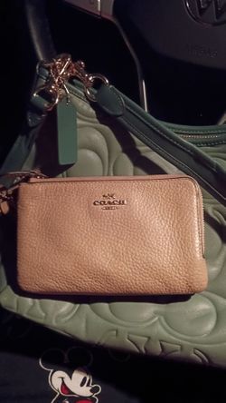 Coach Leather Wristlet Wallet