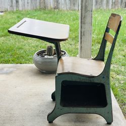 Mid-Century School Desk Vintage 