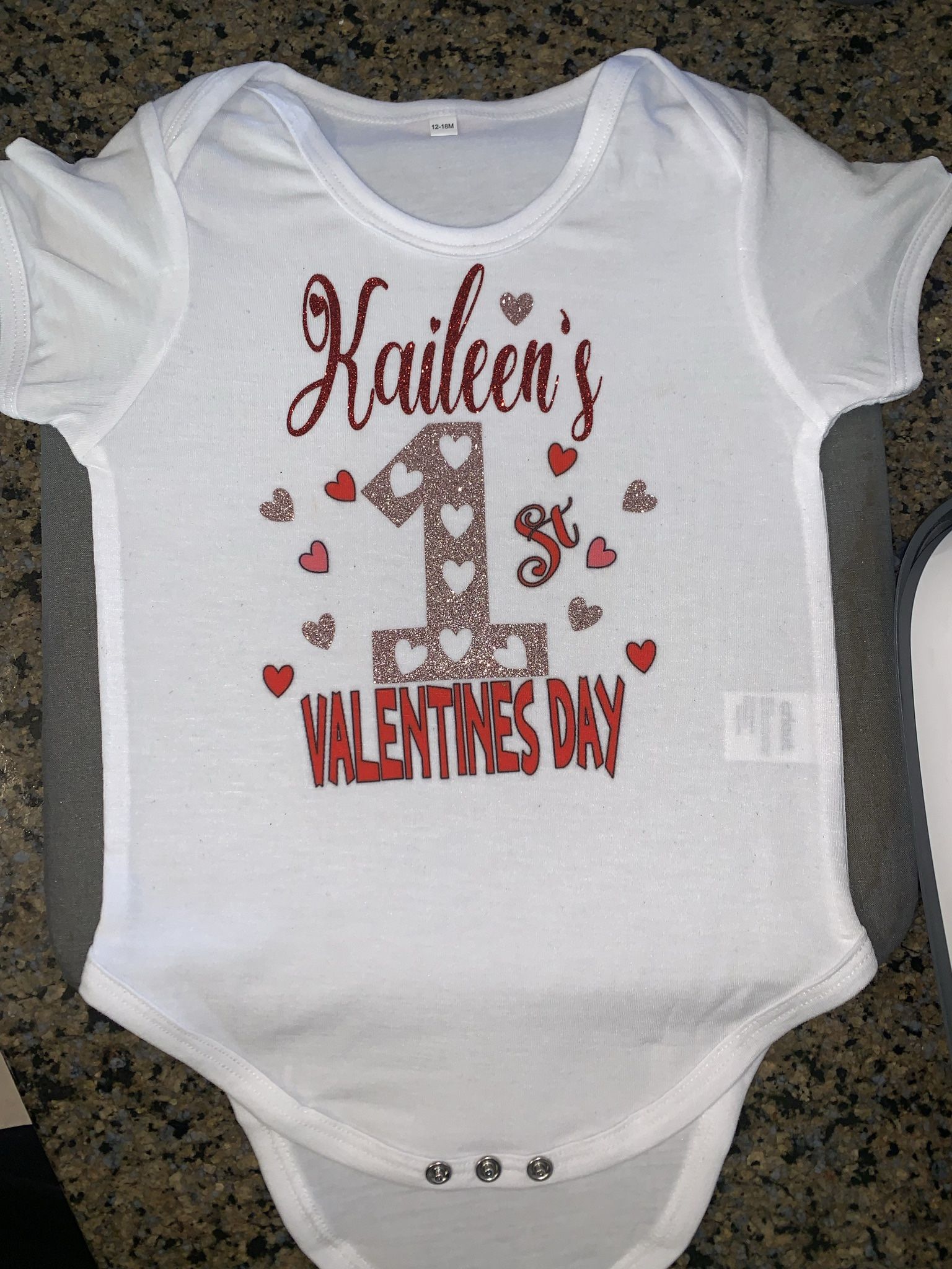 BABY VALENTINES SHIRT WITH UR BABYS NAME MAKE YOUR ORDER