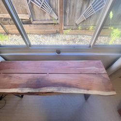 Live Edge Wood Desk/table/console