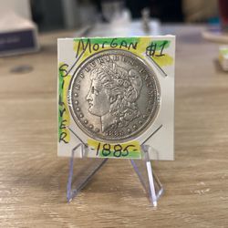1885 Morgan Silver Dollar 💯🇺🇸✨