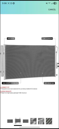 Hyundai Santa Fe Air Conditioner Condenser