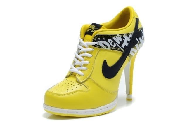 Yellow Nike High Heel Size 6.5