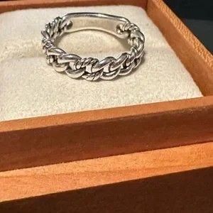 David Yurman Belmont Curb Link Narrow Ring.