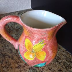 Italian Ceramic Pitcher 