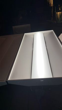 2 ceiling lamps 2x4 industrial for garage o Office $ 125 each on good condition
