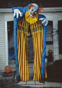 10 Foot Animated Looming Clown Archway Decoration Halloween 