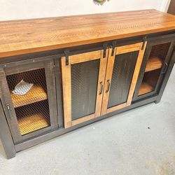 New Out Of Box Solid Wood Console 
