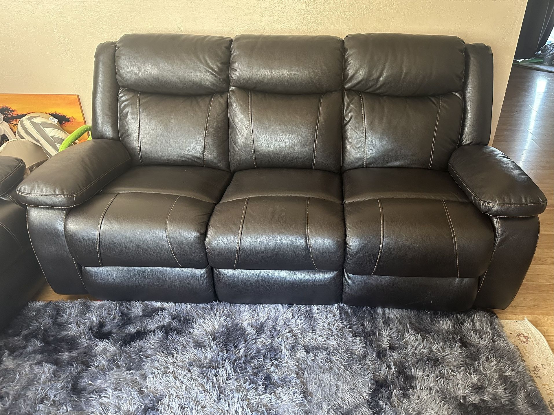 Recliner loveseat and Couch ( 2 seats and 3 seats couch)
