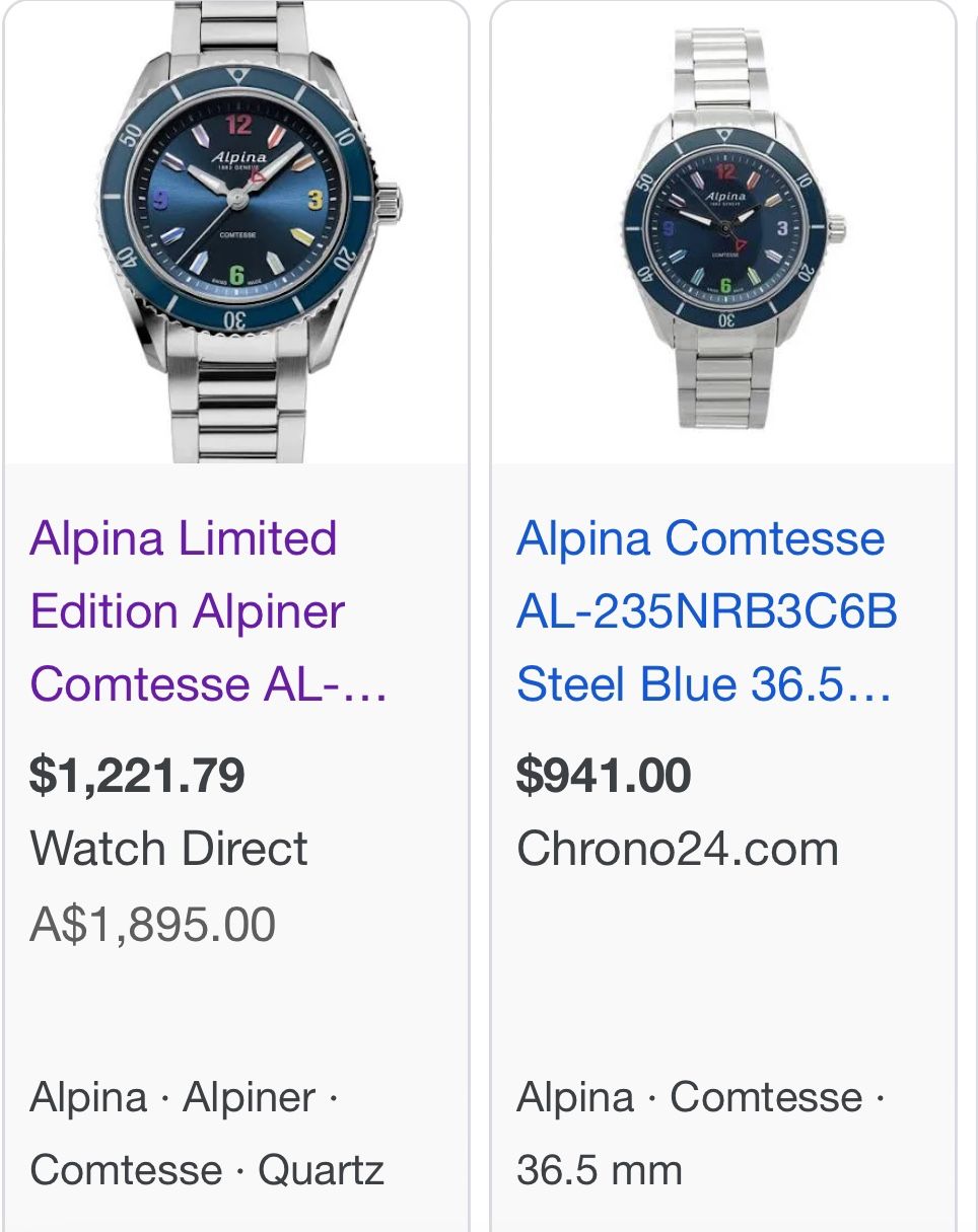 Alpina Limited Edition Alpiner Comtesse AL-235NRB3C6B