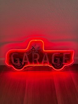 LED Dad’s Garage Sign