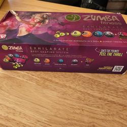 Zumba Fitness Exhilarate Body Shaping System DVD Set + Toning Sticks & Guide