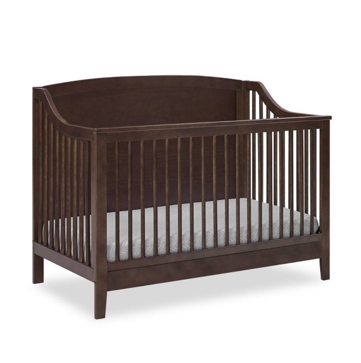 Delta Children Campbell 6-in-1 Convertible Crib with Sealy Cozy Rest 2-Stage Crib Mattress.