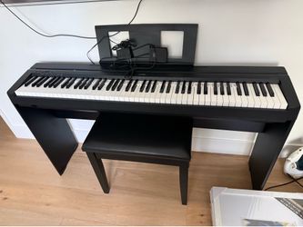 Yamaha P45 - 88 Key Digital Piano It comes with the stand and bench.