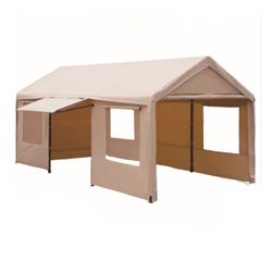 Steel Frame 10’ x 20’ High Quality Canopy Carport for Boat Car or Truck Like New