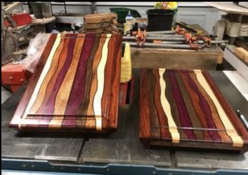 Exotic Wood Cutting Boards $250