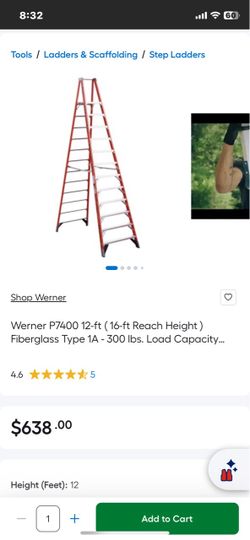 Werner P7412 LADDER 12-18’