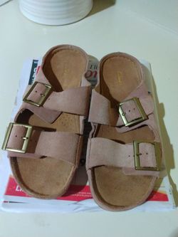 Clarks 2 Strap Suede Sandals