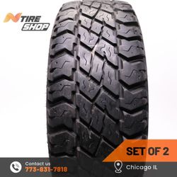 Pair of 2 Used 14/32  LT  275/70R17  121/118Q  Cooper  Discoverer S/T Maxx