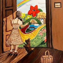 Painting, acrylic stretched canvas