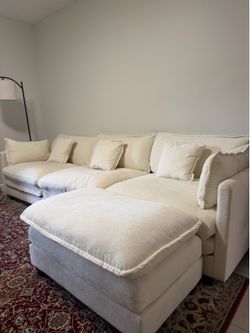 Cloud Sofa With Ottoman on Sale!