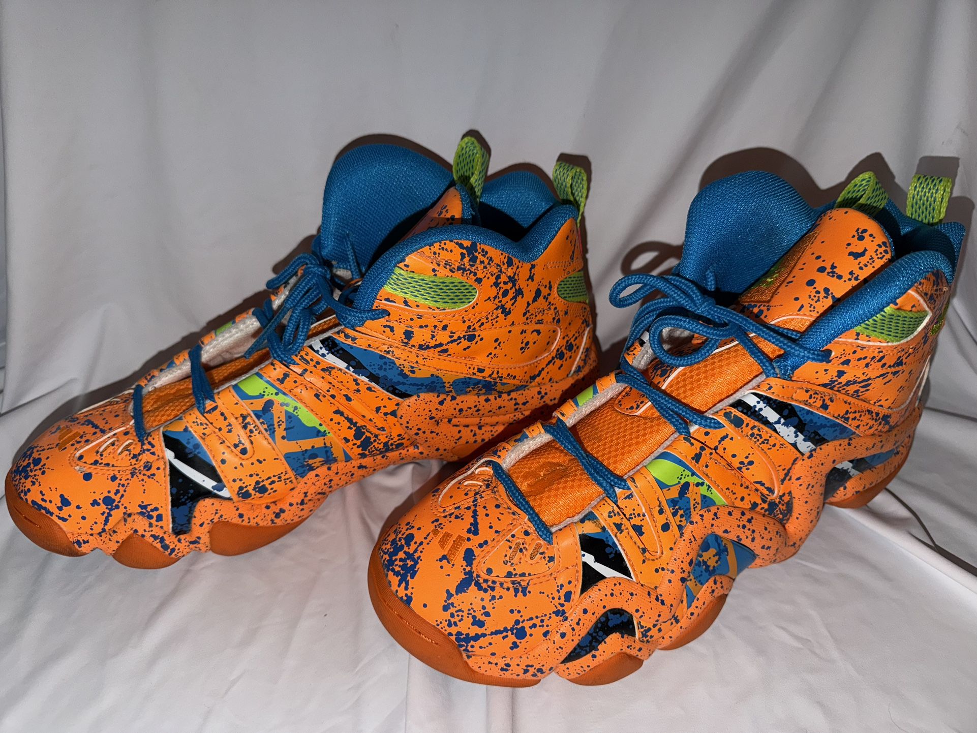 Adidas Crazy 8 Kobe All-Star Orange Paint Splatter Mens Size 10 1/2